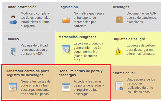 Recorte herramientade generación de cartas de porte.