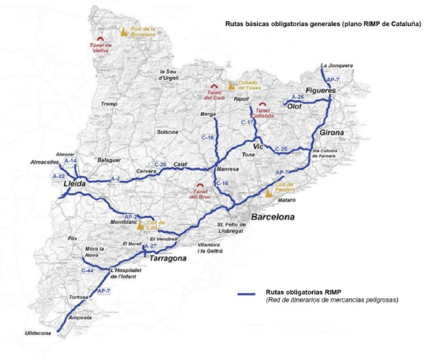 Plano RIMP Cataluña